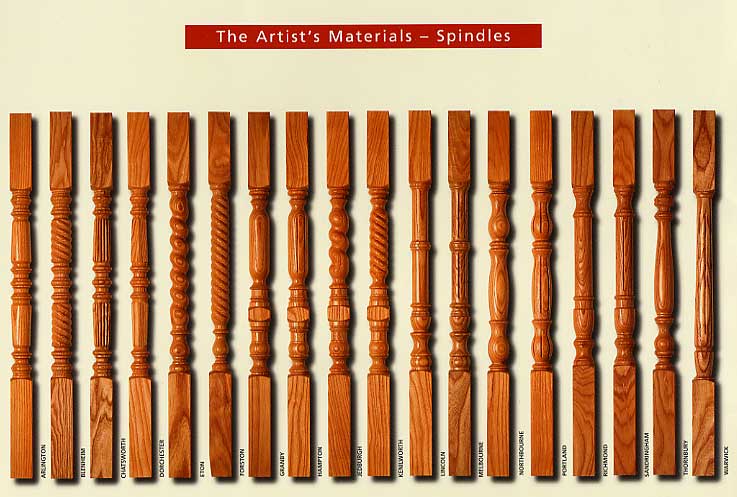 Designer Collection of Spindles