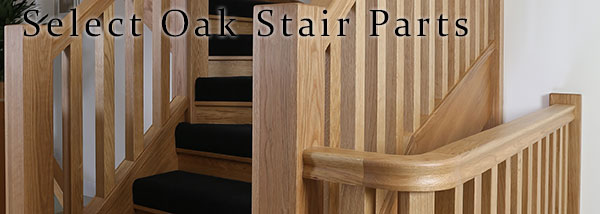 select oak stair parts white oak handrils