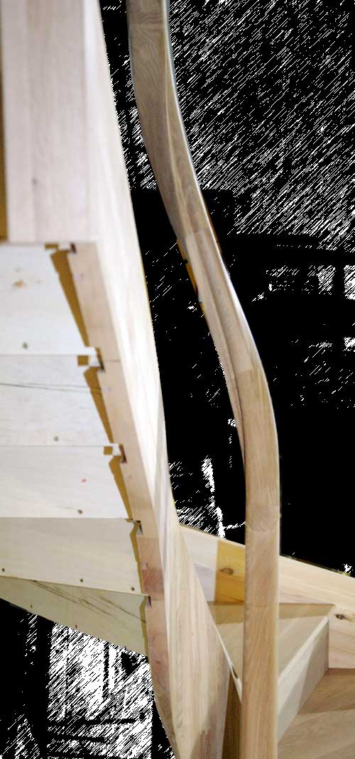 Wreath handrail and string section