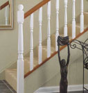 Colonial Spindles with Hardwood Handrail