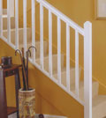 White Stop Chamfered spindles