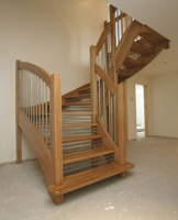 Oak Openplan with the European Style handrail