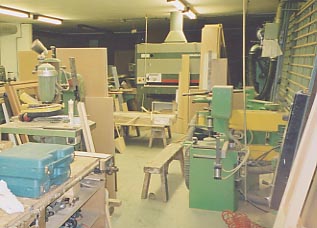Inside our old staircase joinery workshop