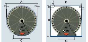 Layout round or square