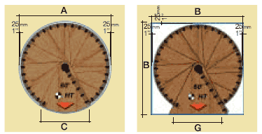 Layout round or square