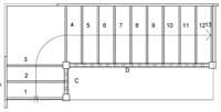 S2QL9N Quarter turn Staircase