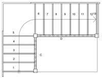 S4QL7N Quarter turn Staircase
