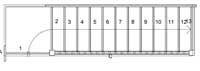 SQL11N Quarter Landing stair