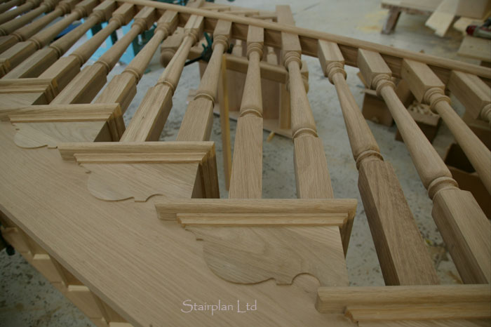 Quality Oak cut String Staircases