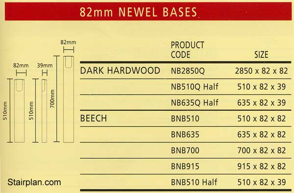 Hardwood Newel Bases