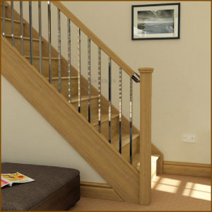 Axxys Squared Stair rail system