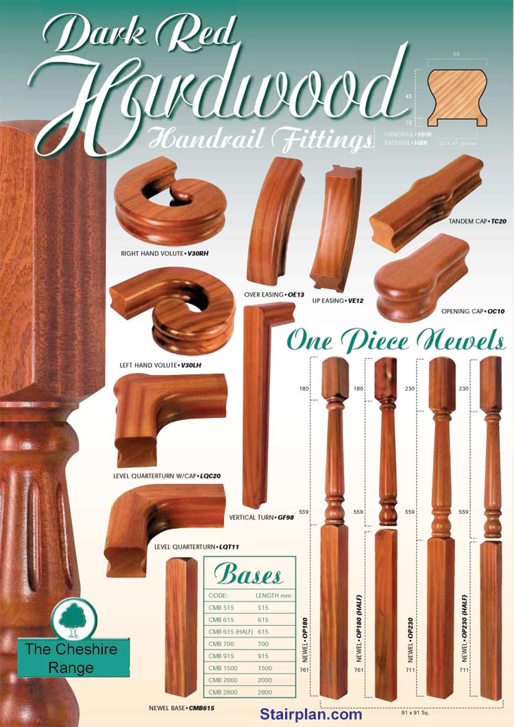 Hardwood Newel Posts and Spindles