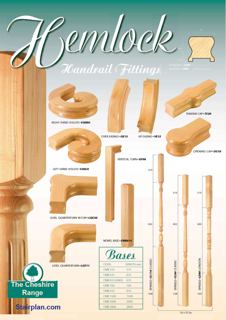 Hemlock Spindles and Stairparts