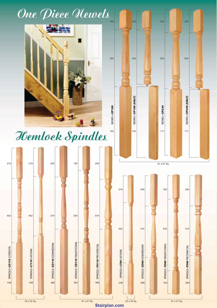 Hemlock Spindles and Stairparts
