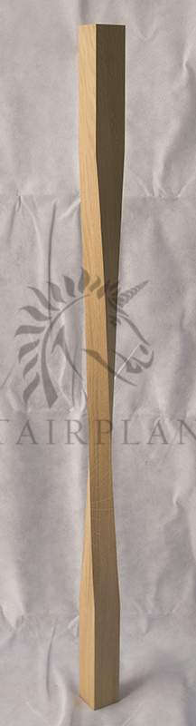 Horton spindle for stairs square twist design