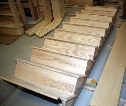 Ash Cut String Staircase