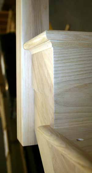 Scotia detail on Cut string staircases