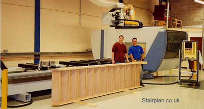 First staircase with CNC