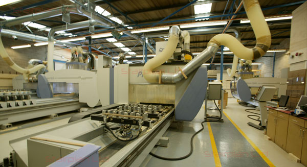 CNC machines for Staircase production.
